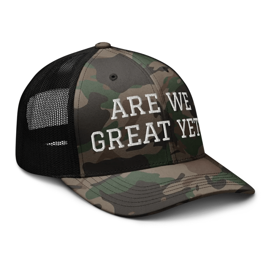 Are We Great Yet? Embroidered Hat product image (6)
