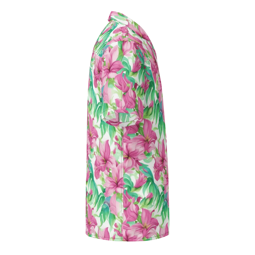 Floral Pattern Puakenikeni Flowers Hawaiian Shirt product image (4)