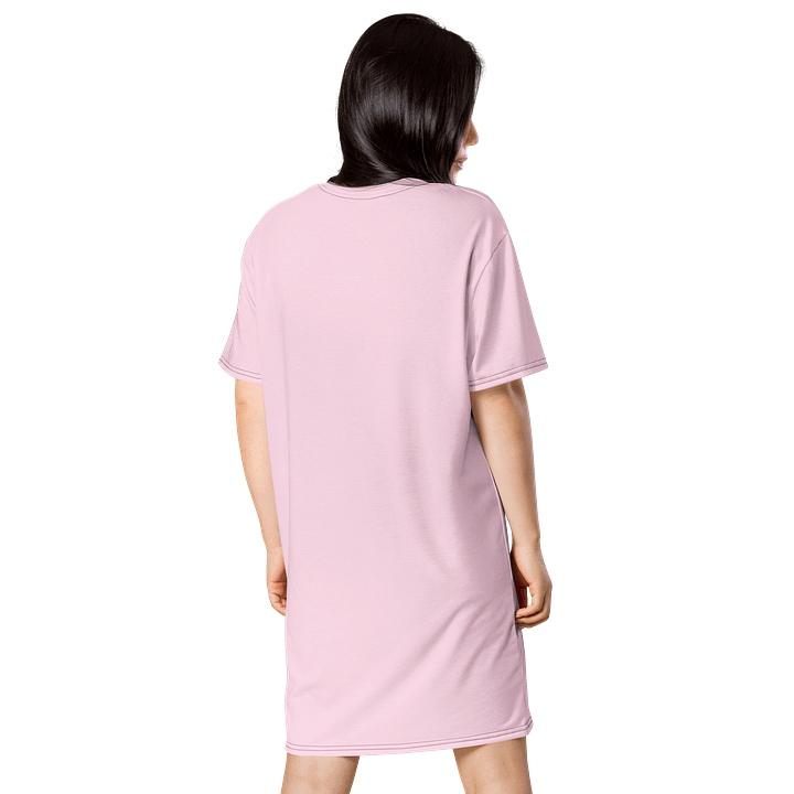 Oversized T-Shirt Dress - Playful Pig Pink, Sizes 2XS-6XL product image (2)