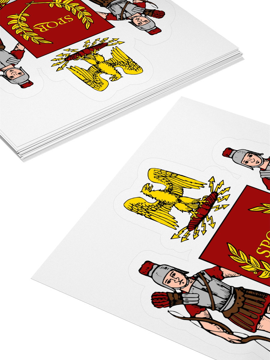 SPQR Roman Empire Crest Kiss Cut Sticker product image (4)