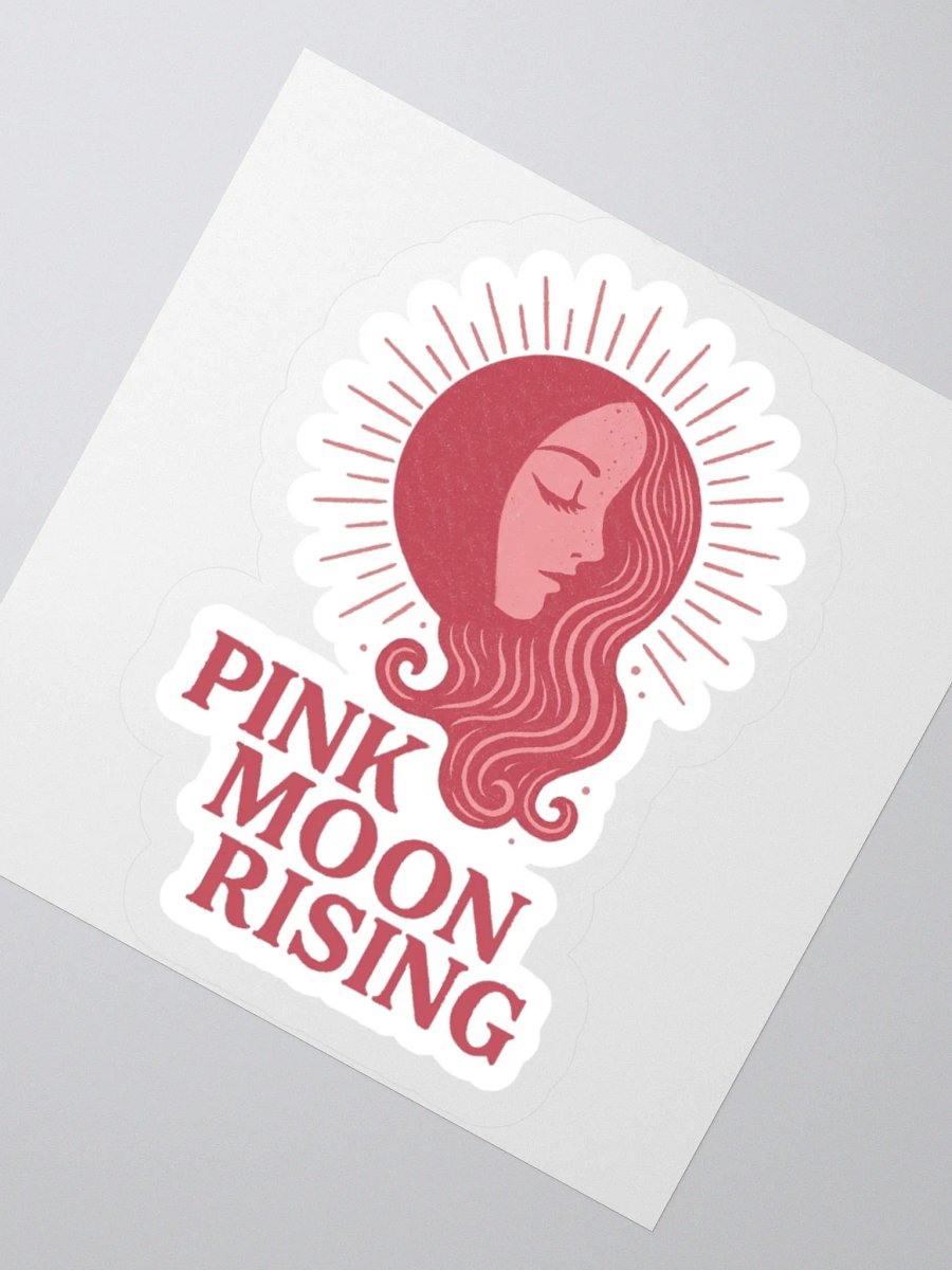 Pink Moon Rising Sticker product image (5)