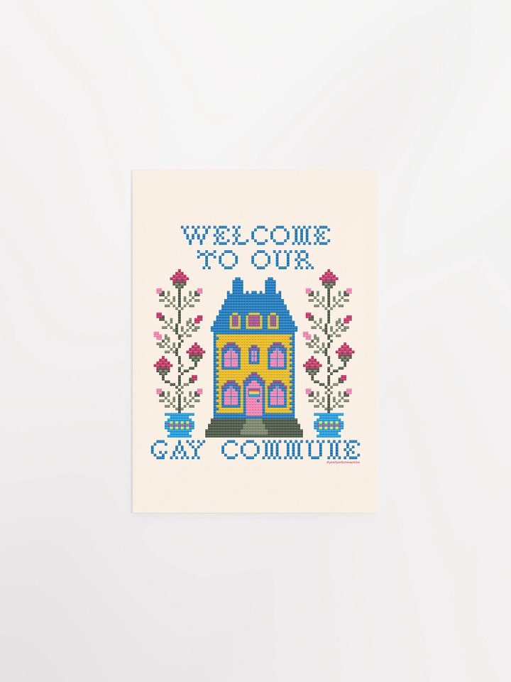 Welcome to Our Gay Commune Print - Pan Flag product image (1)
