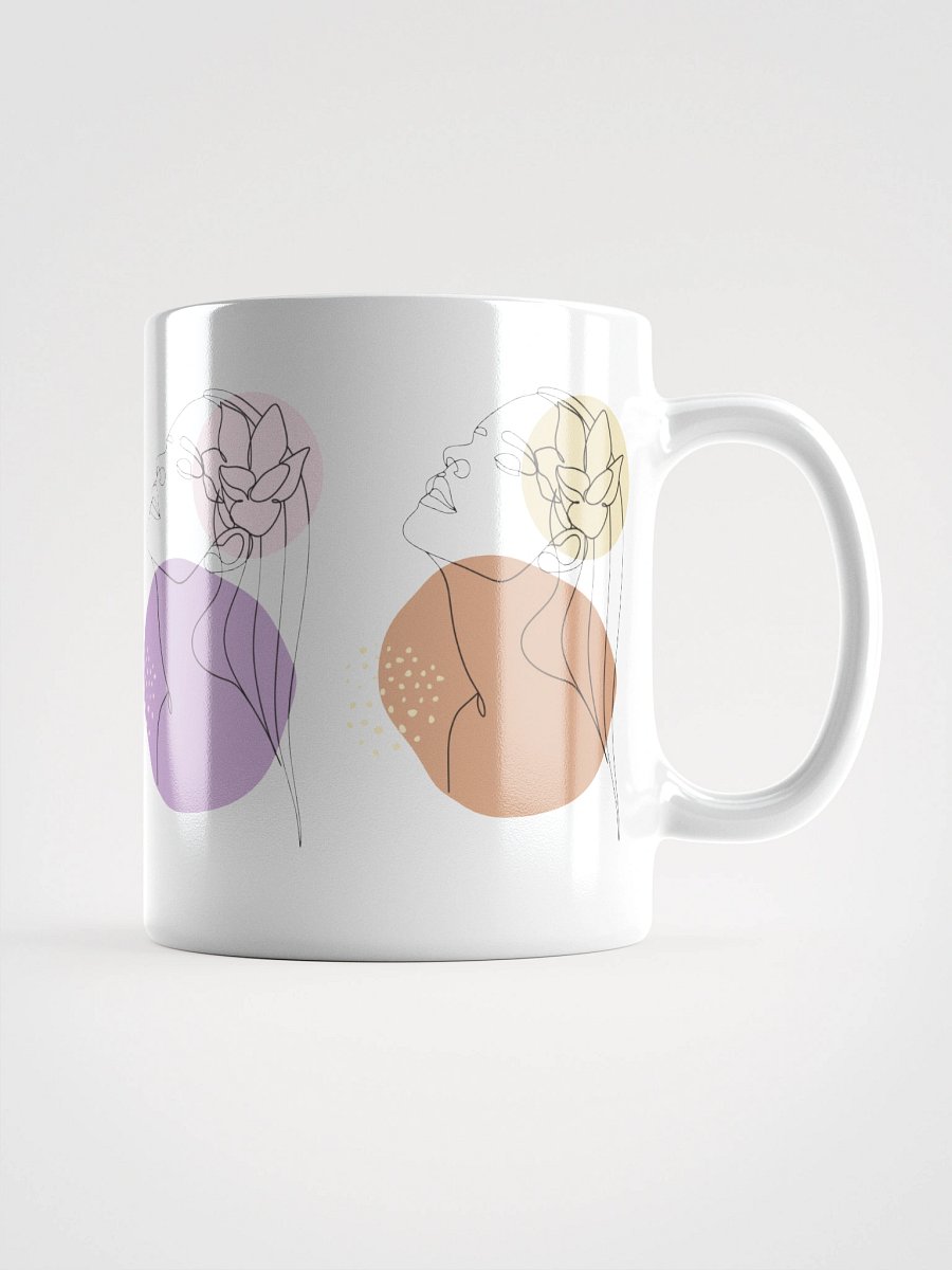 Mug Blanc Equilibre Femme Doux - Ancrage et Légéreté - Idée Cadeau Raffiné product image (1)