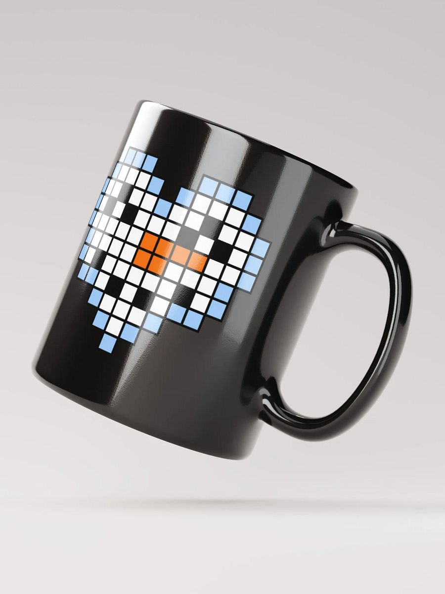 Snowman Heart Black Glossy Mug product image (6)