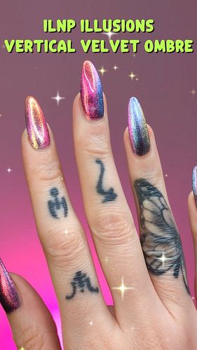 here's how I made the vertical velvet ombre ✨ super easy stuff and super shifty end result using the new ILNP Illusions magne...