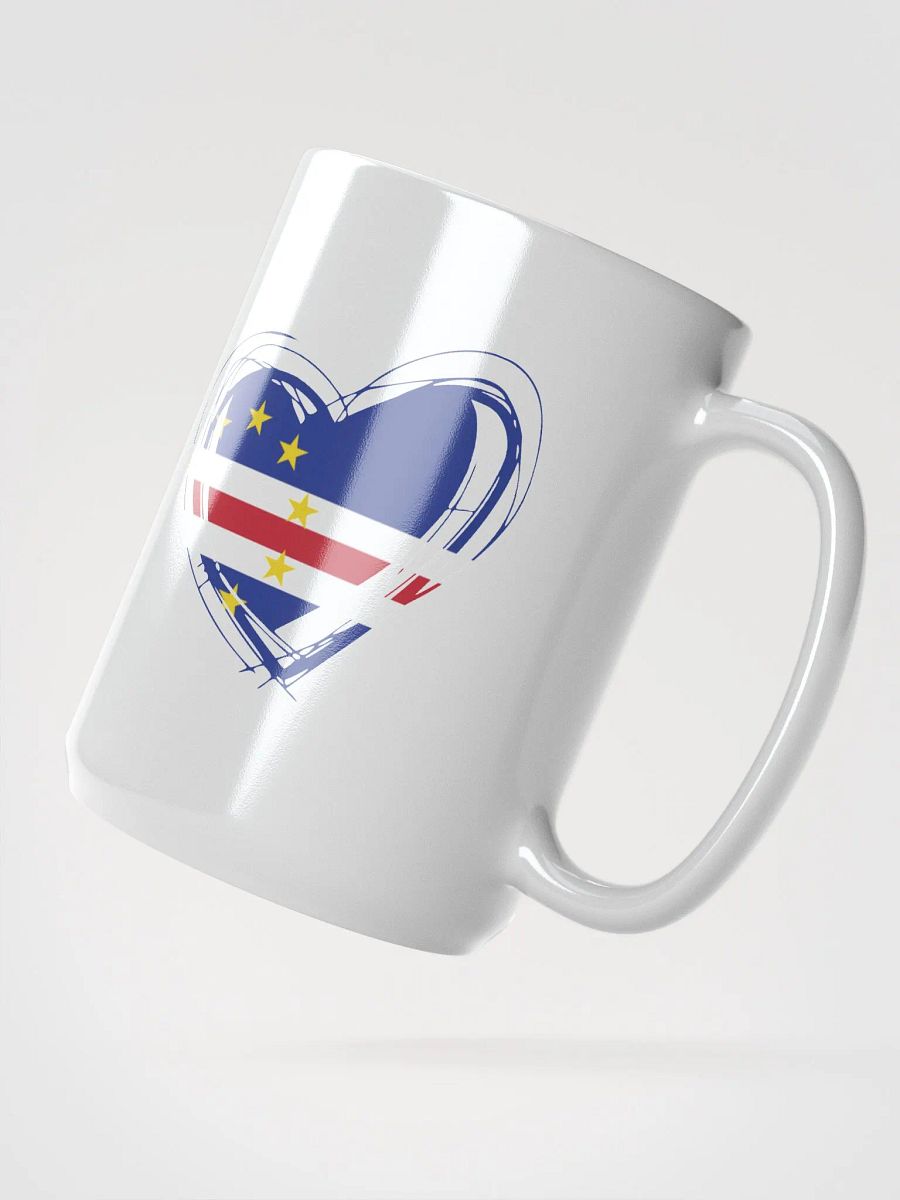Cape Verde Heart Flag Mug product image (2)