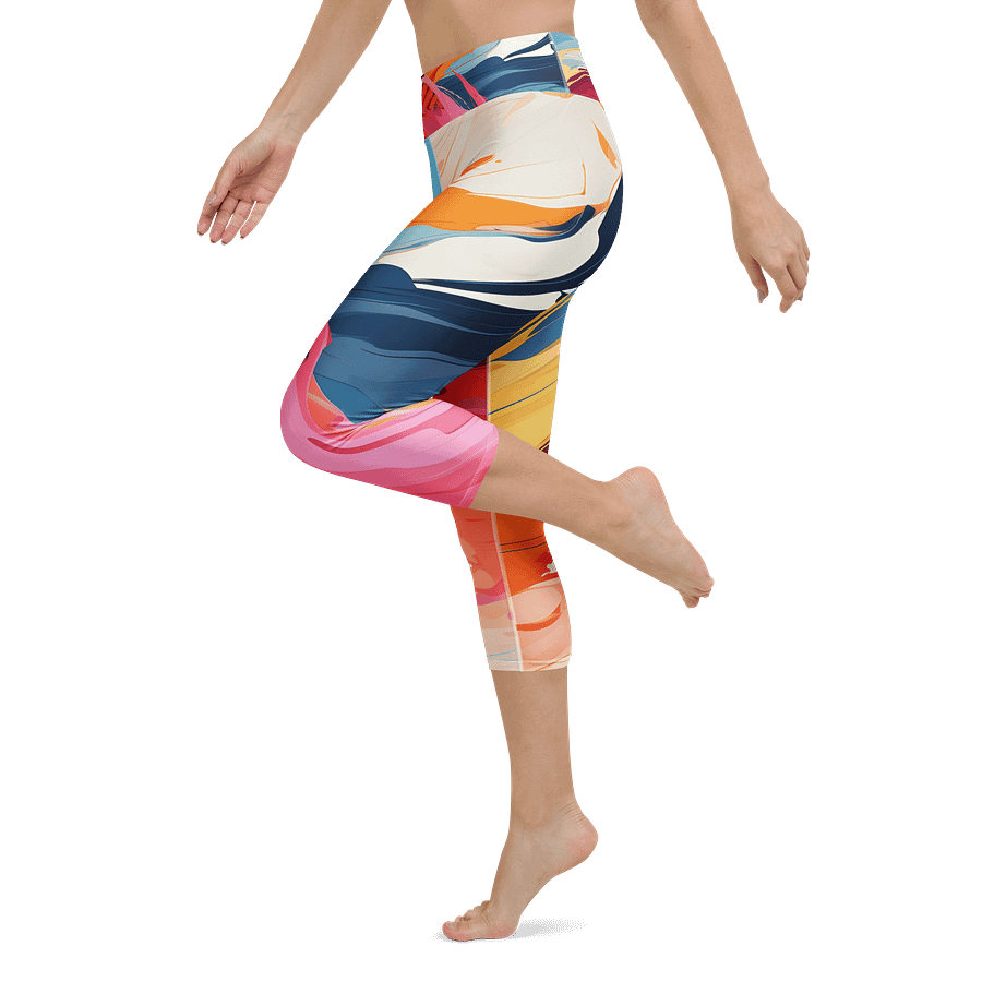 Abstract Print Workout Capri Leggings product image (5)