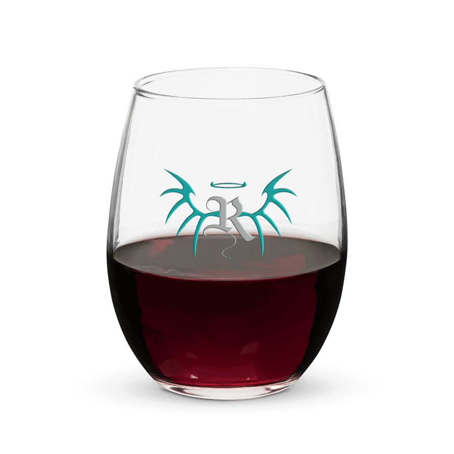 RafaZafar Logo Stemless Wineglass (silver) product image (5)