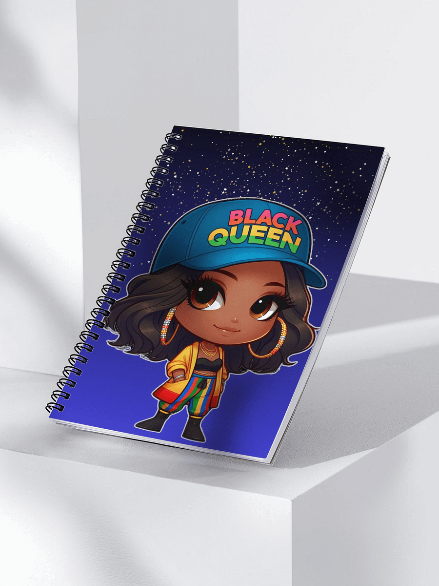Black Queen Chibi Spiral Notebook product image (3)