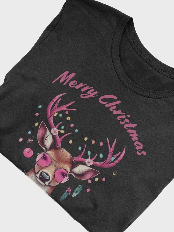 Festive Deer Merry Christmas T-Shirt product image (2)