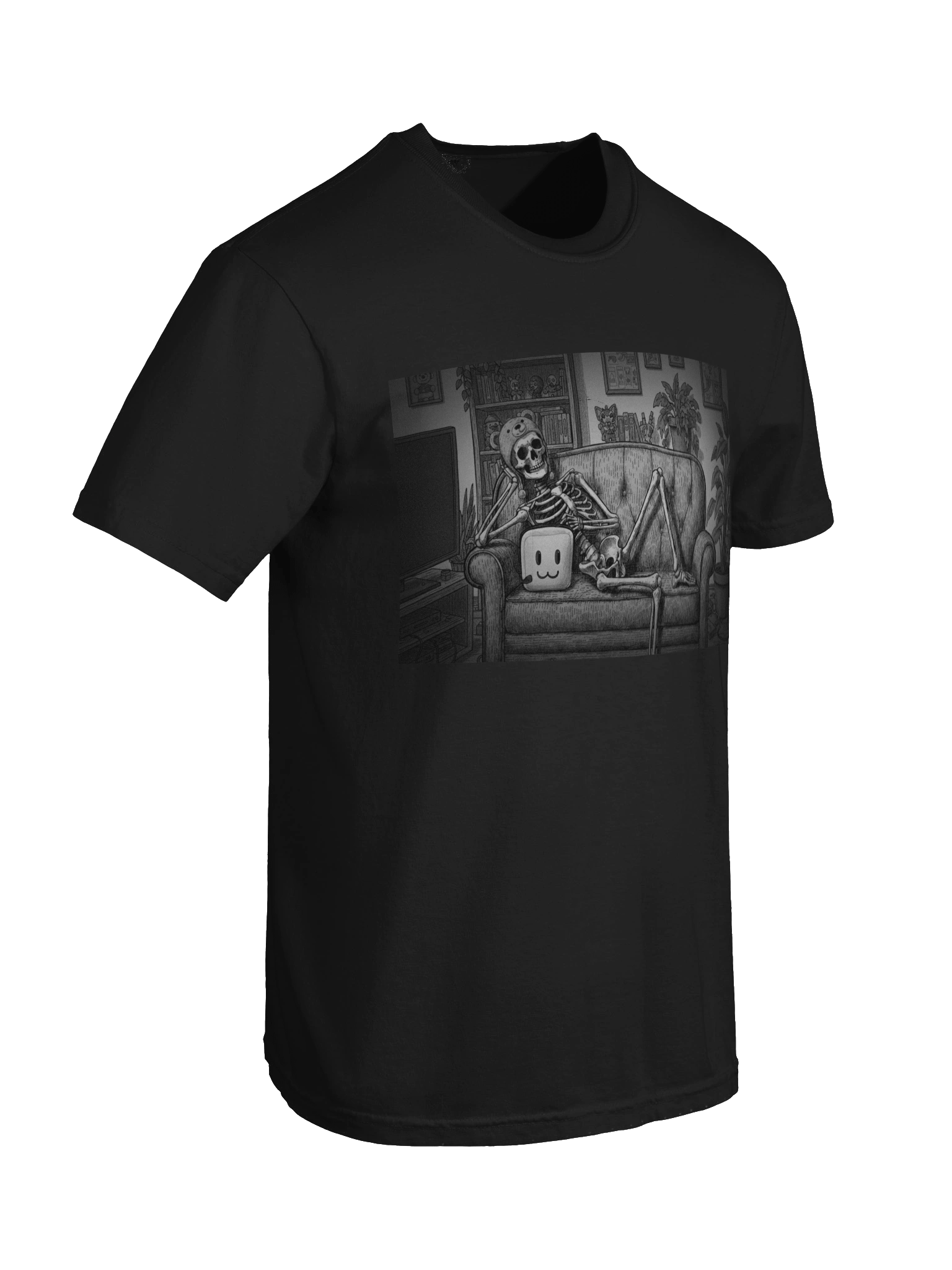 Cozy Skeleton Lounge T-Shirt product image (8)