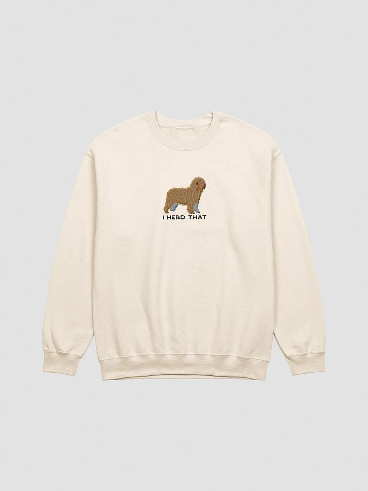 I Herd That Sweatshirt (Embroidered) of a Spanish Water Dog(Tan) product image (13)