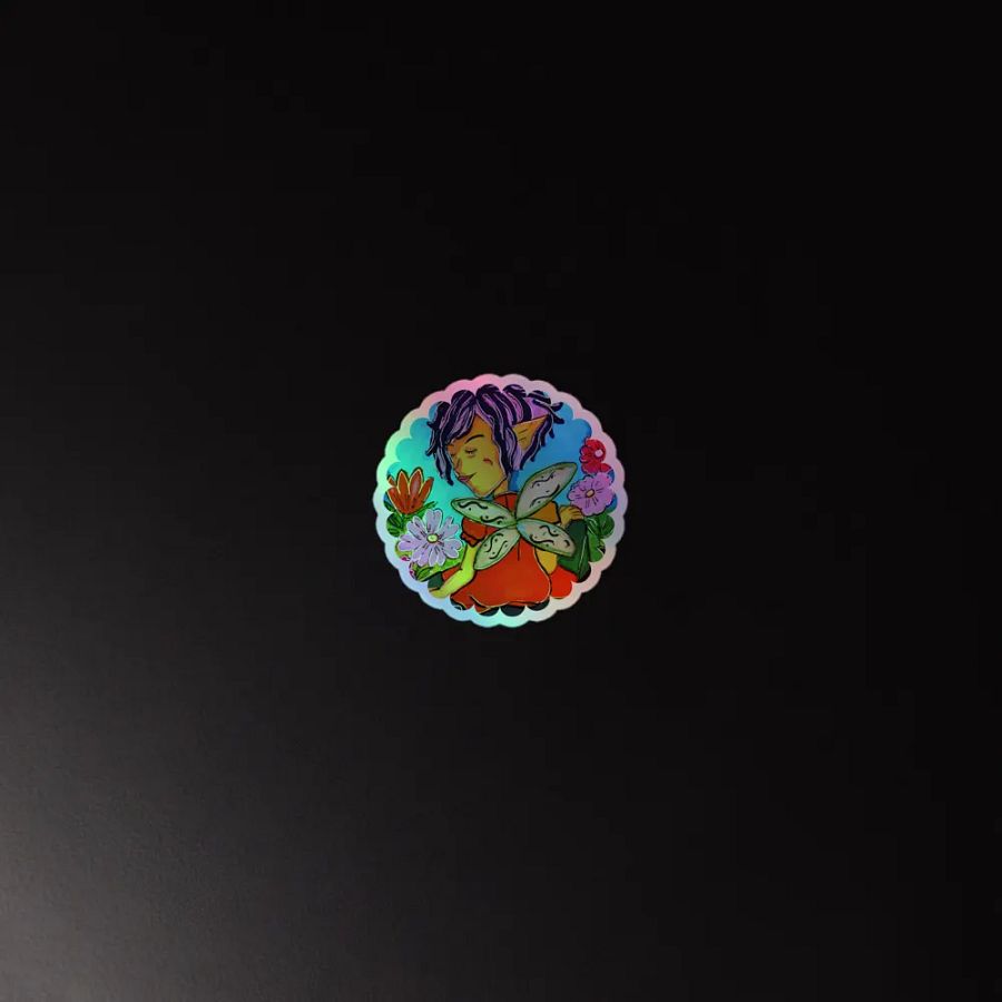 Colorful Flower Fairy Sticker product image (4)