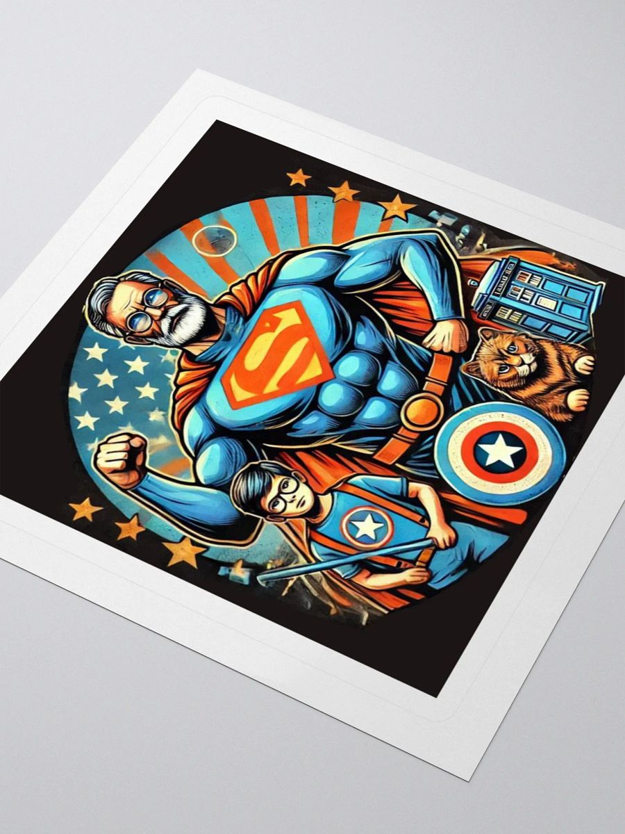 Superhero Family Kiss Cut Stickers Set product image (7)