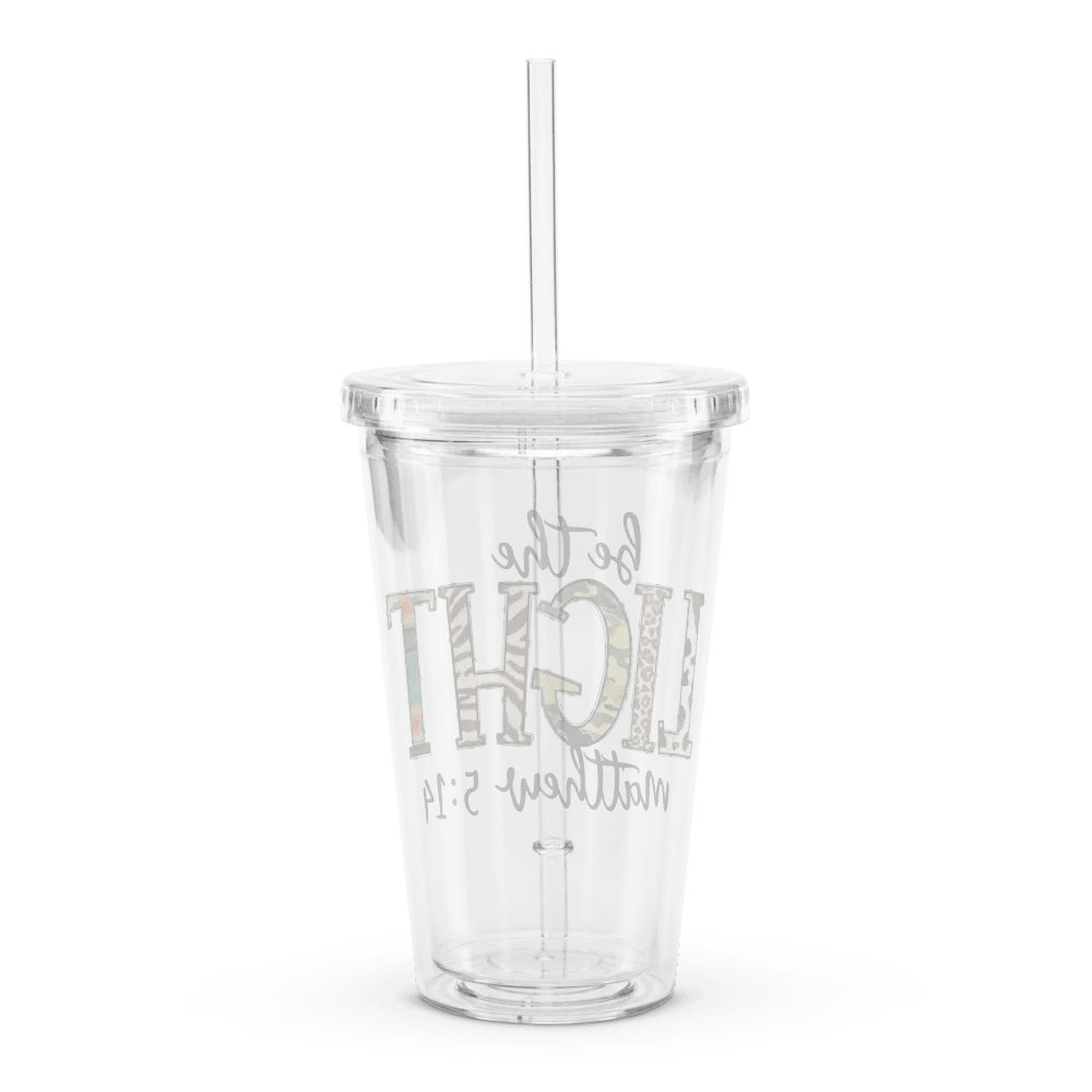 Be The Light - Double Wall Clear Plastic Tumbler product image (2)