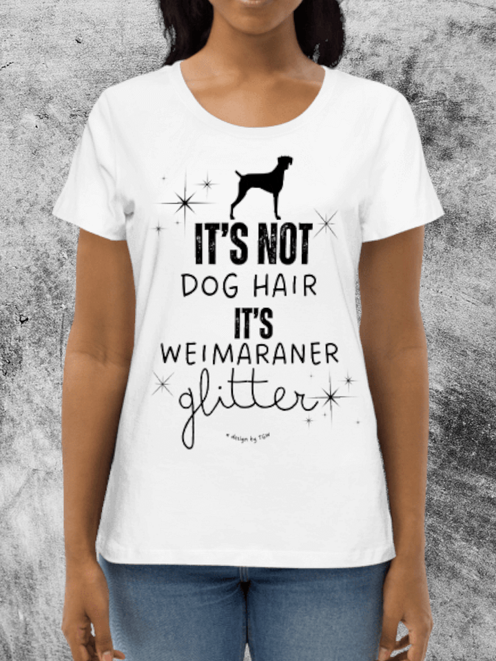Weim Glitter - Stanley/Stella Women's Fitted Eco Tee (black print) product image (1)