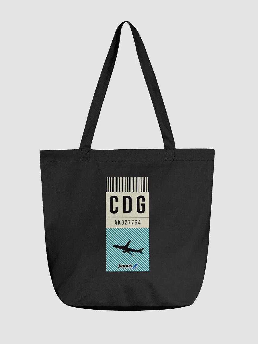 Charles de Gaulle (CDG) Stylish Luggage Tag Tote Bag product image (1)