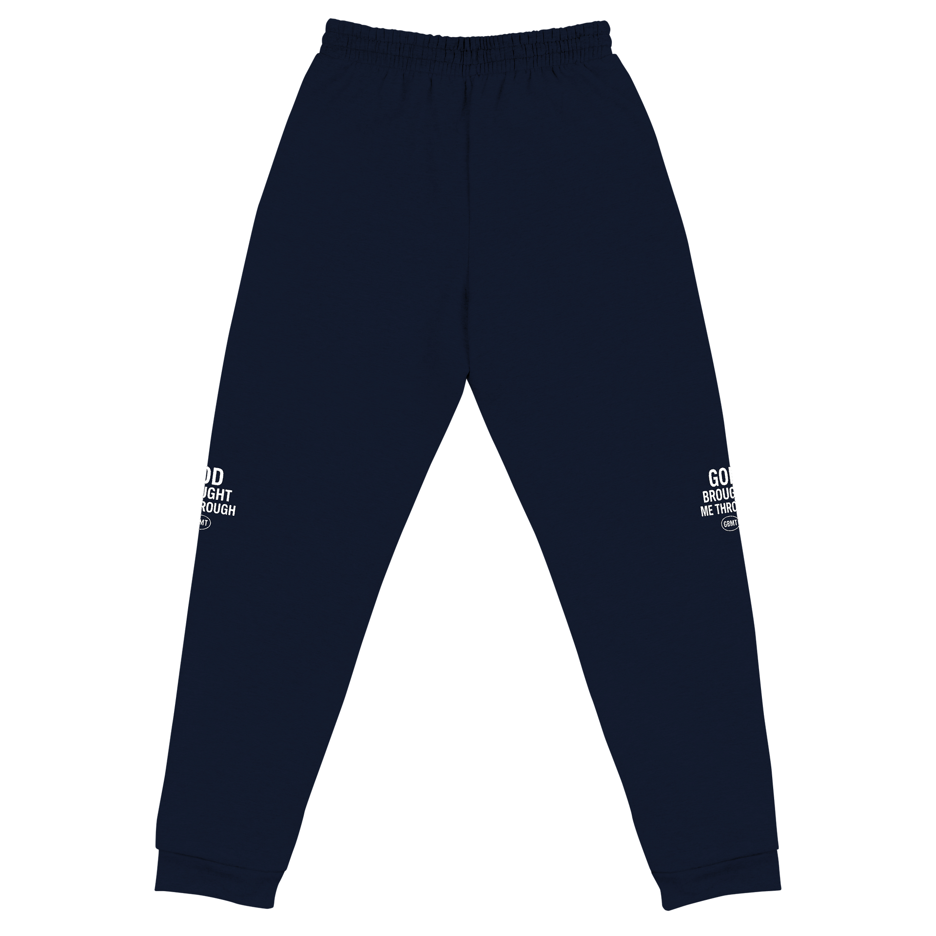 GOd Brought Me Through Joggers – Navy Blue (GBMT ) Logo Edition product image (8)