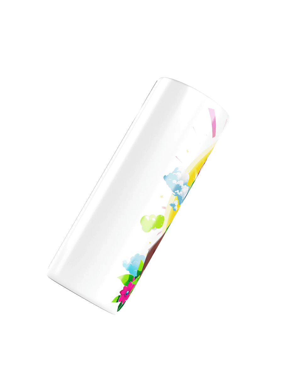Brat 20 oz Skinny Stainless Steel Tumbler - White - Brat Life v5 product image (4)