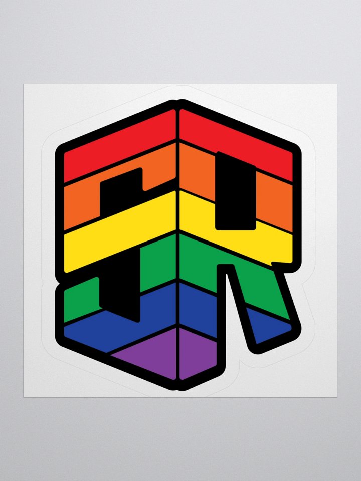 Pride Flag Logo Sticker product image (2)