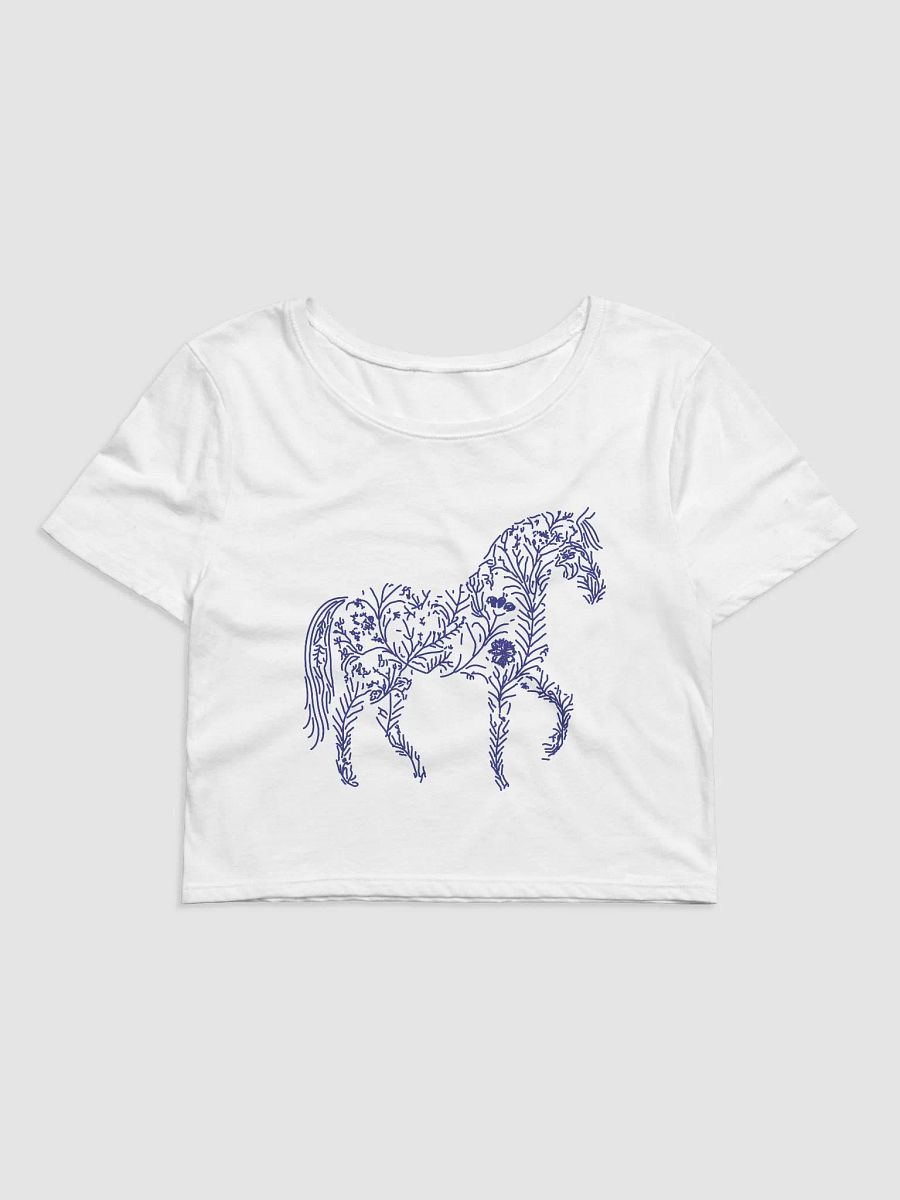 Floral Equine Elegance Crop Tee product image (1)
