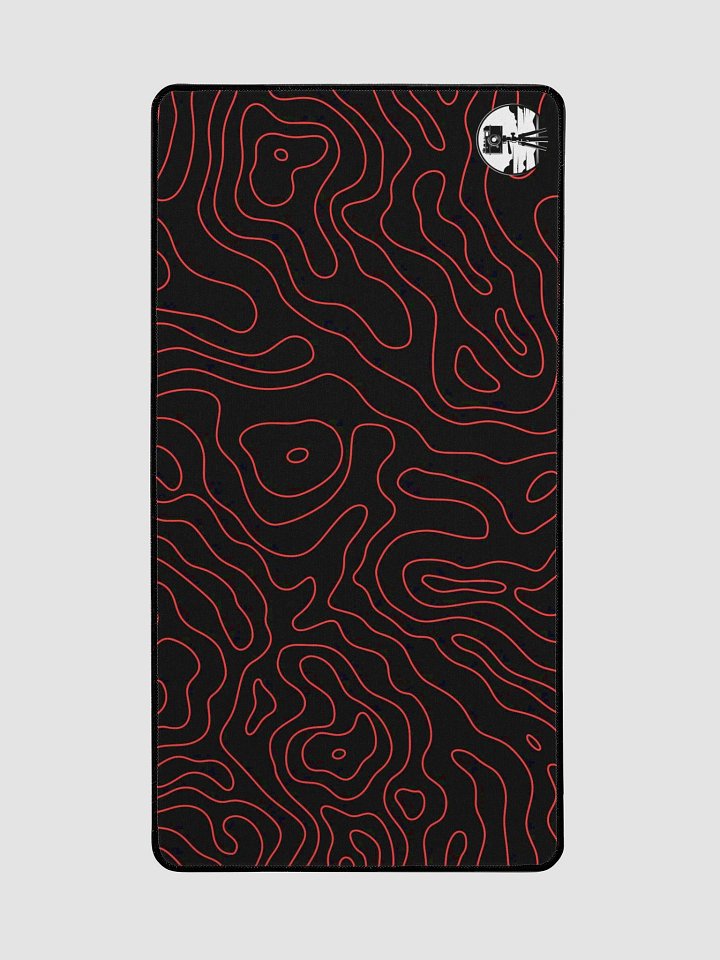 red/black damascus deskpad product image (2)