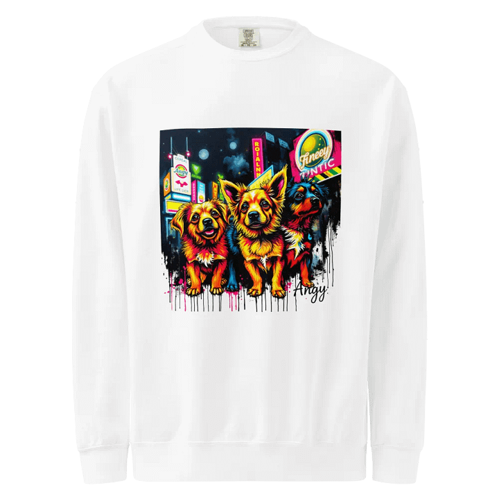 Neon City Pups Unisex Sweatshirt product image (1)
