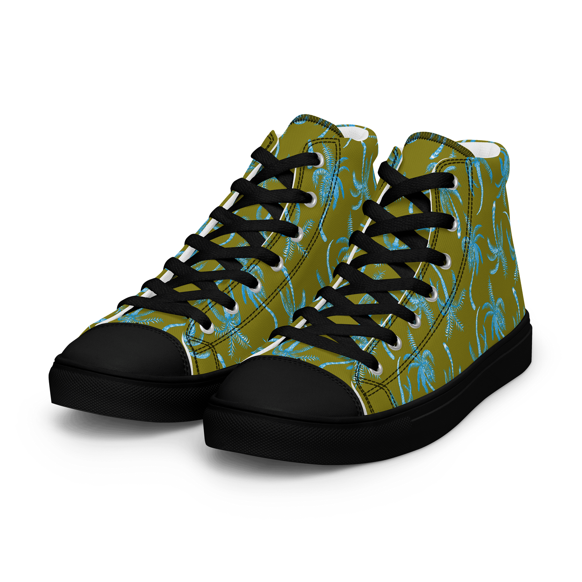 Neon Palmtree | Men's High Top Sneaker product image (8)