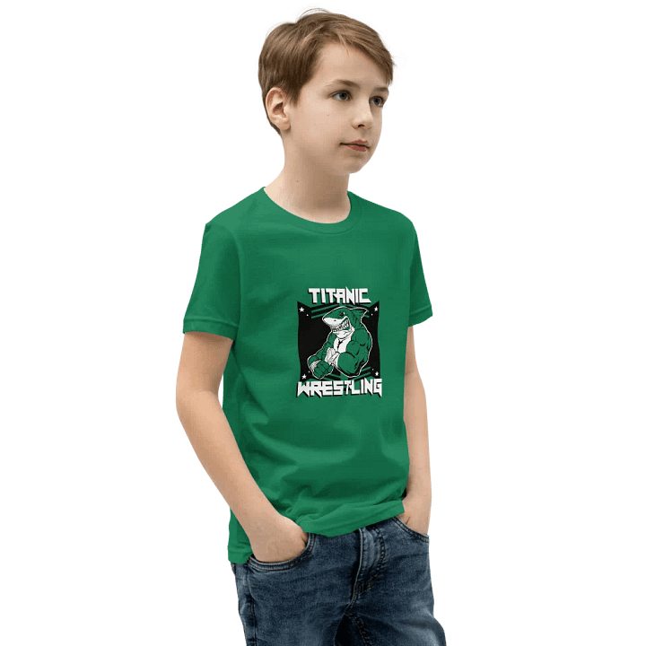 Kids Shark Tee - GREEN product image (2)