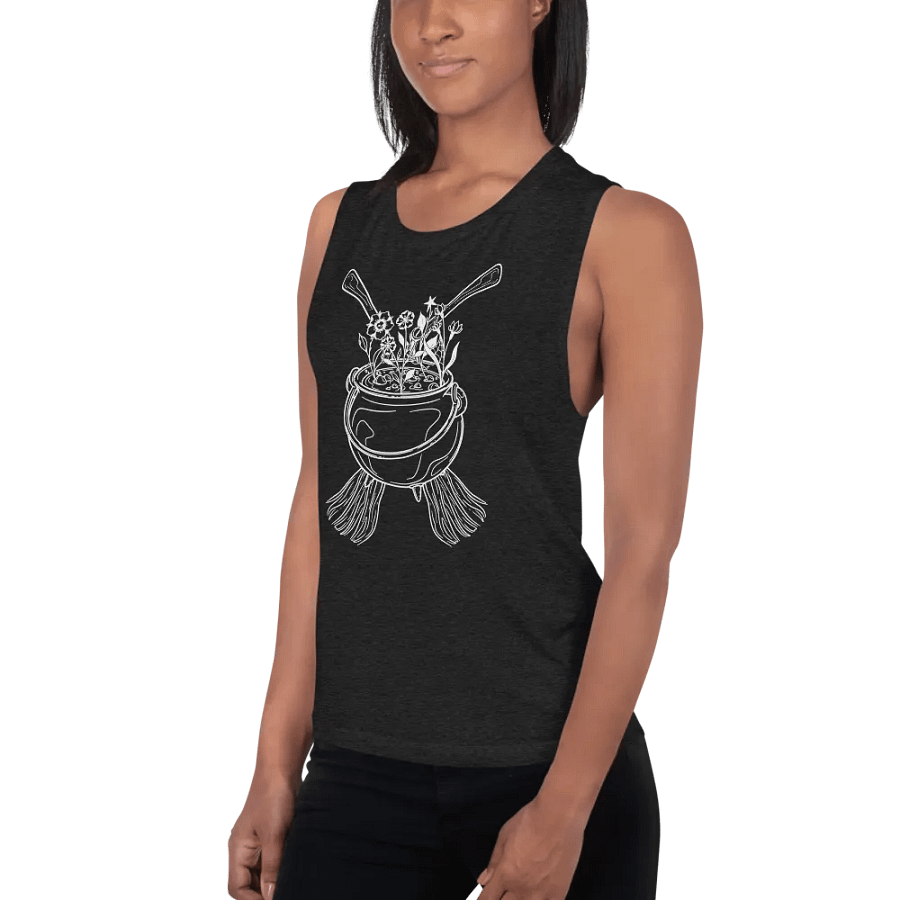 Henbane Coven Crest Bella+Canvas Women's Flowy Muscle Tank product image (3)