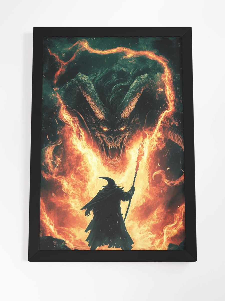 Battle of Fire and Magic - Framed High-Quality Matte Poster product image (19)