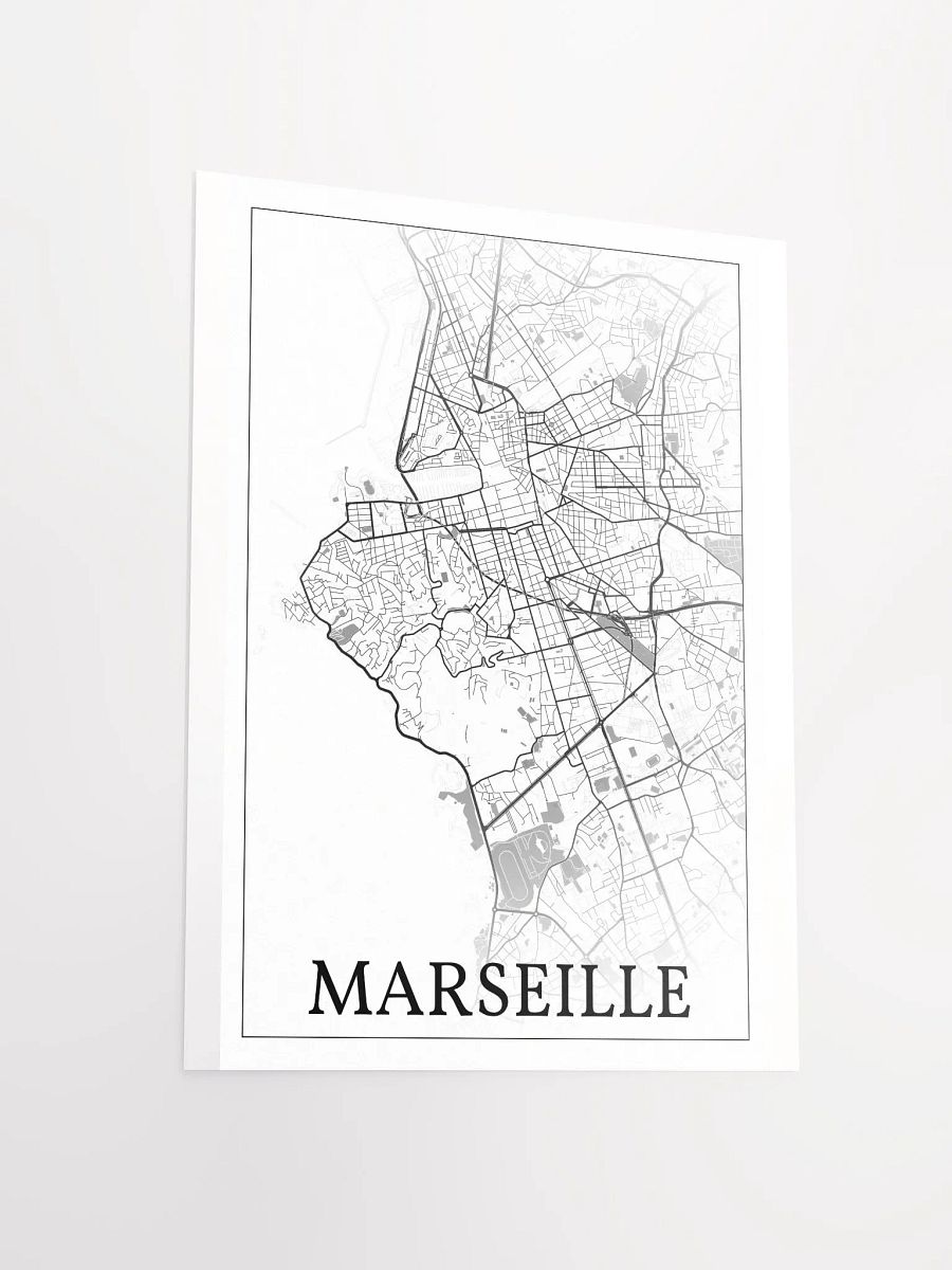 Marseille, France, city map print product image (13)