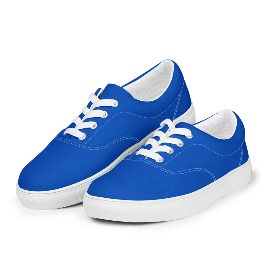 Men's Absolute Blue Lace-Up Canvas Shoes product image (1)