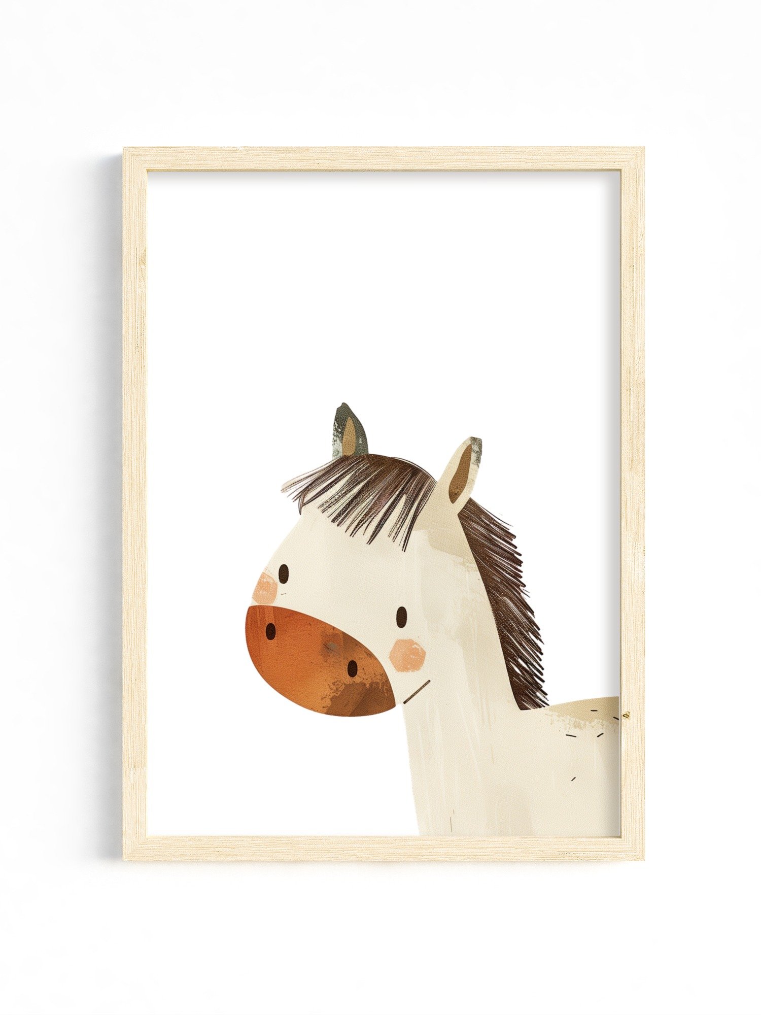 Curious Horse Nursery Wall Print product image (1)
