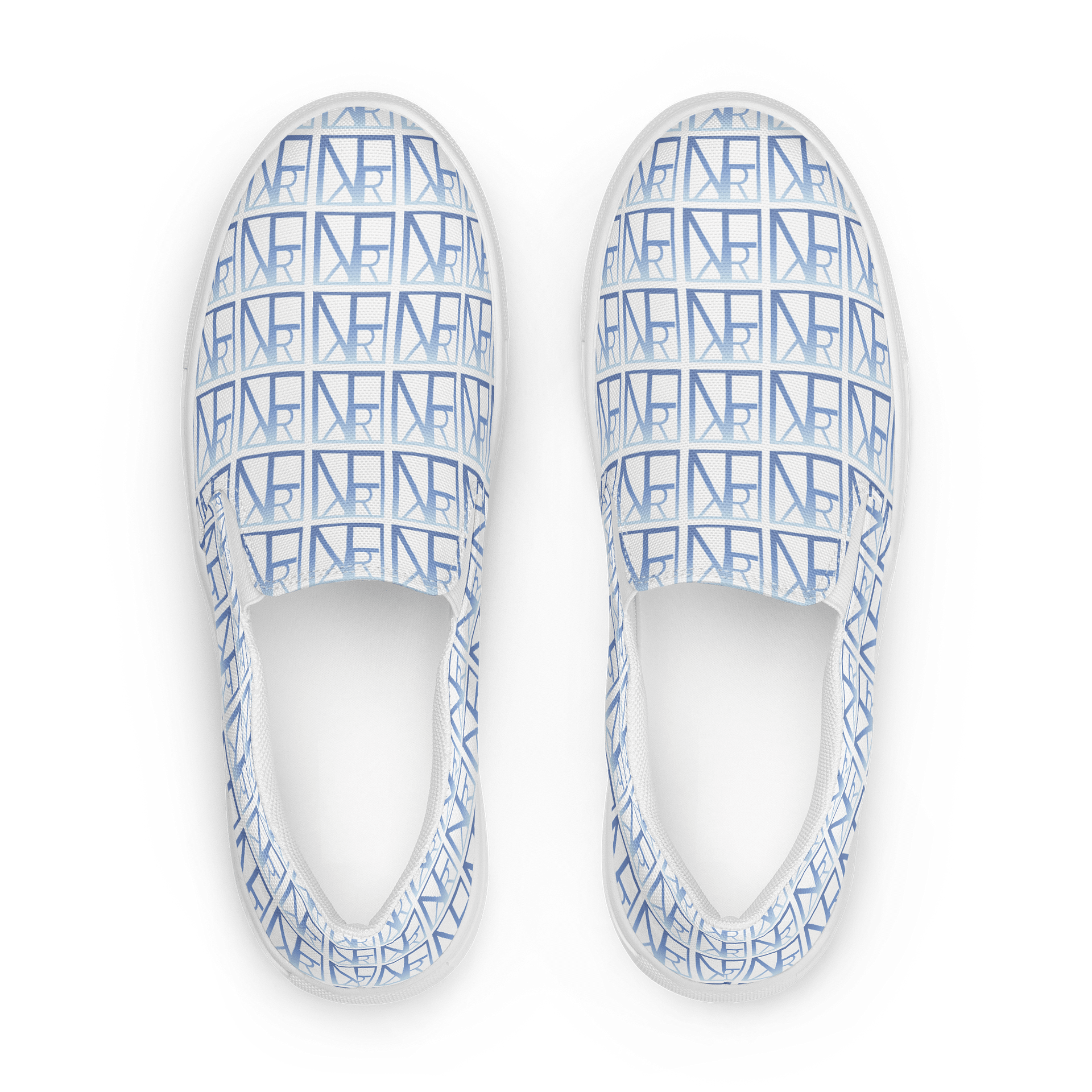 Frenchkittie Name Logo Women's Slip-On Canvas Shoes product image (1)