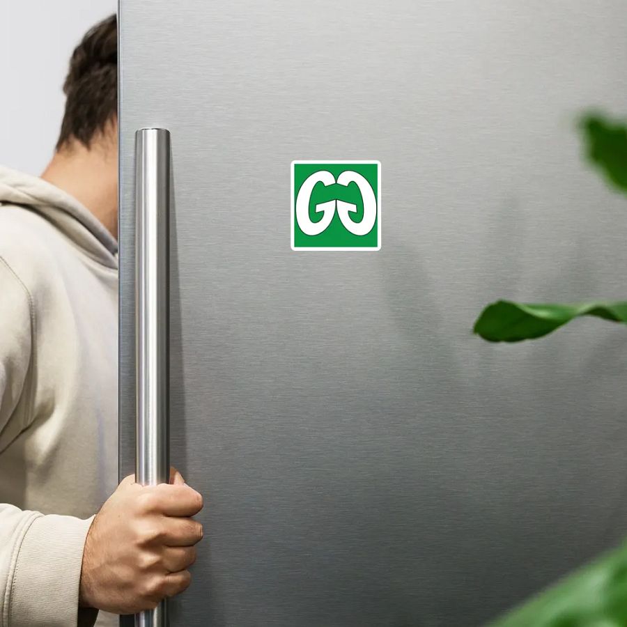 Green Magnet with White GG product image (6)