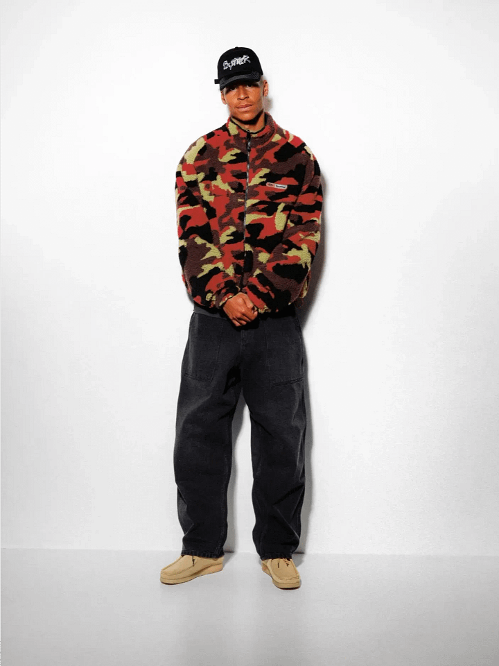 Red Camo Sherpa Jacket product image (2)