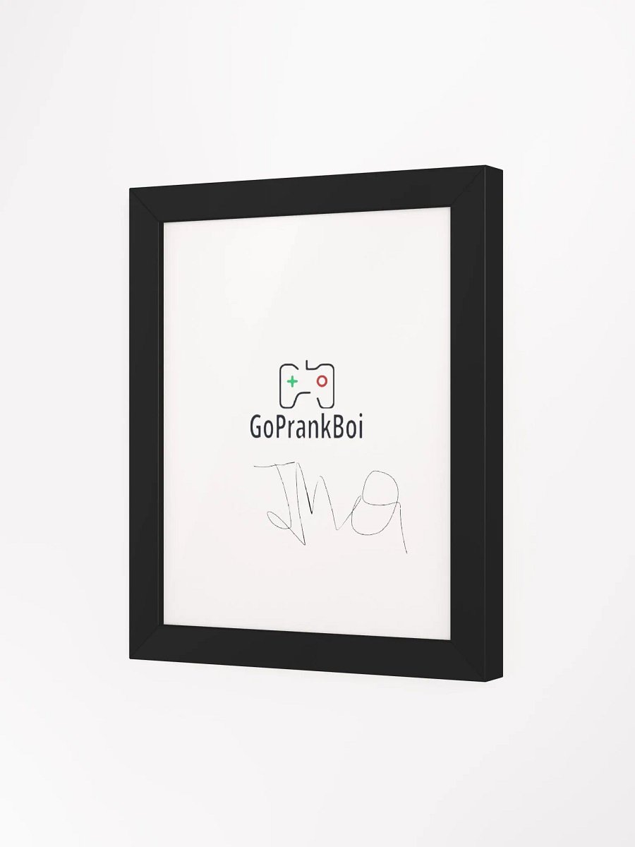 *AUTOGRAPHED* Framed GoPrankBoi Portrait product image (6)