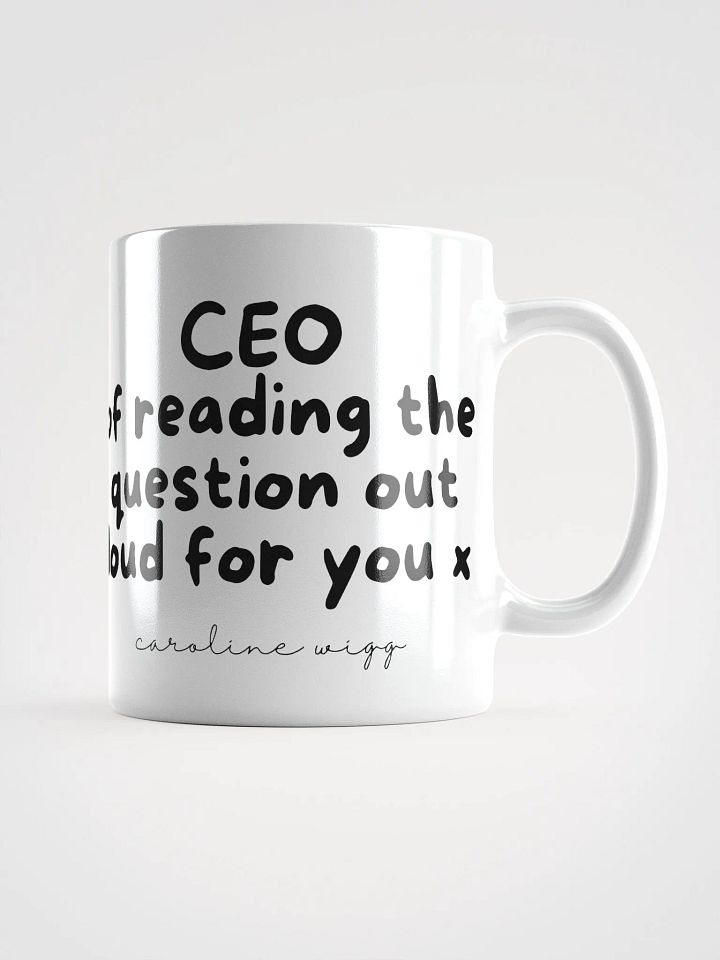 Reading The Question Aloud Mug - White product image (1)