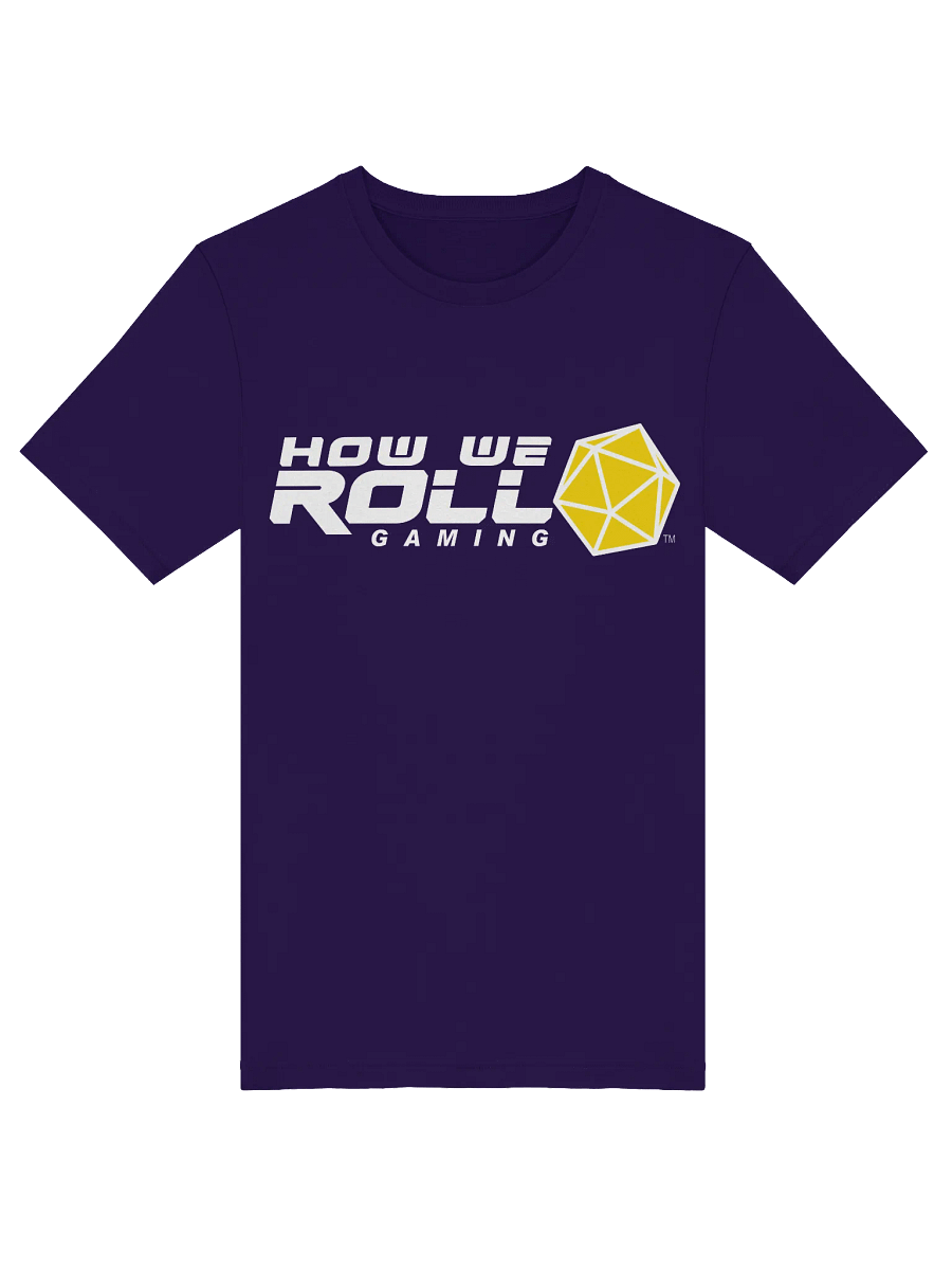 How We Roll Gaming T-shirt (white logo) product image (1)