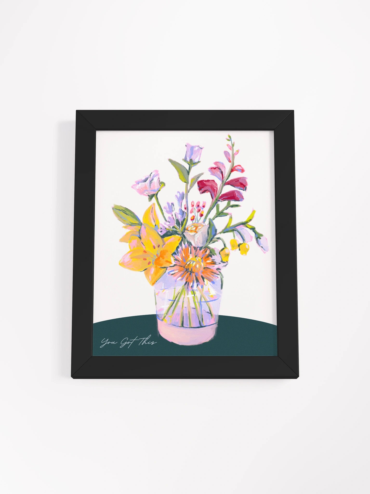 Vibrant Blossom Vase Framed Poster product image (1)