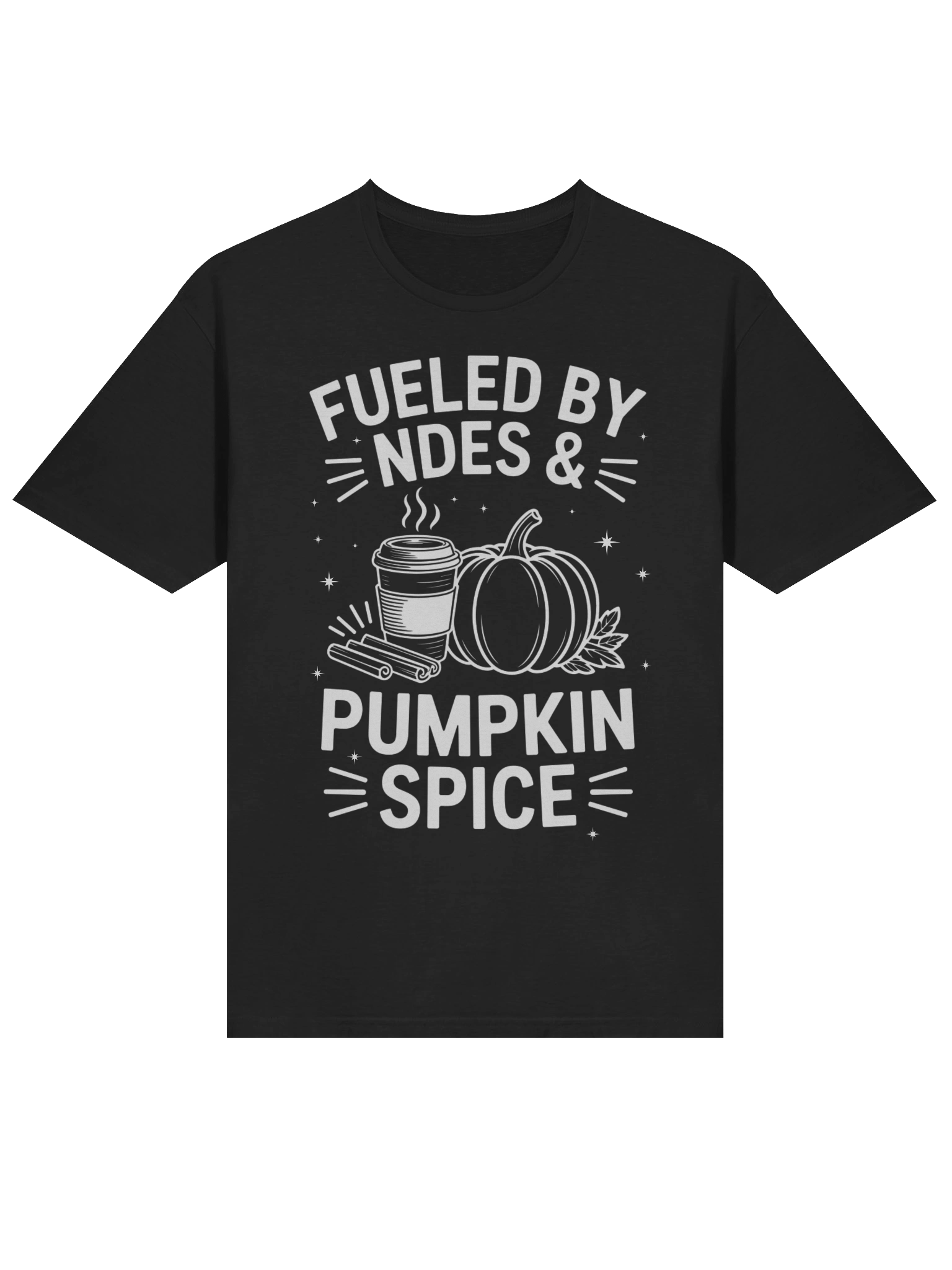Fueled by NDEs & Pumpkin Spice T-Shirt | Spiritual Apparel | NDE | Awakening product image (3)