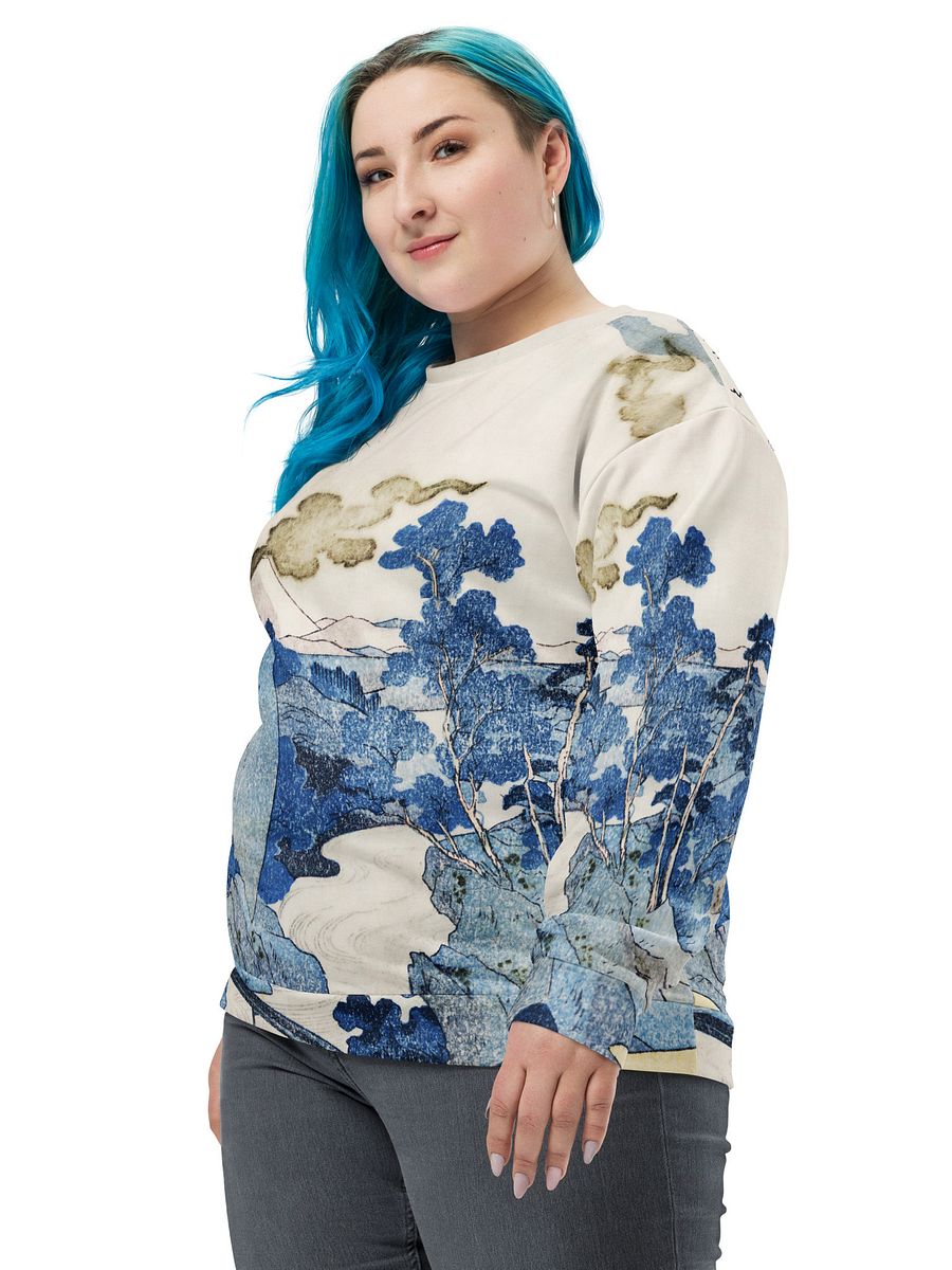 Fuji no Yukei All-Over Print Recycled Unisex Sweatshirt product image (11)