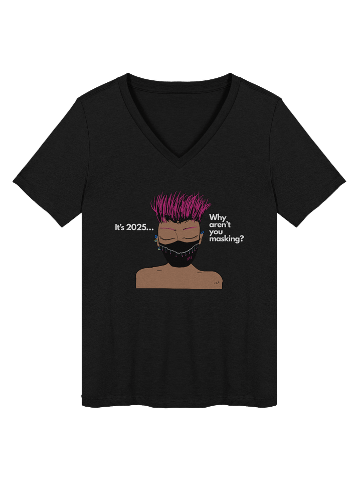 The Real Question v-neck tee product image (2)