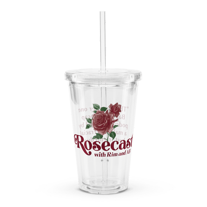 Retro Rose Plastic Tumbler (Doubled-Walled) product image (1)