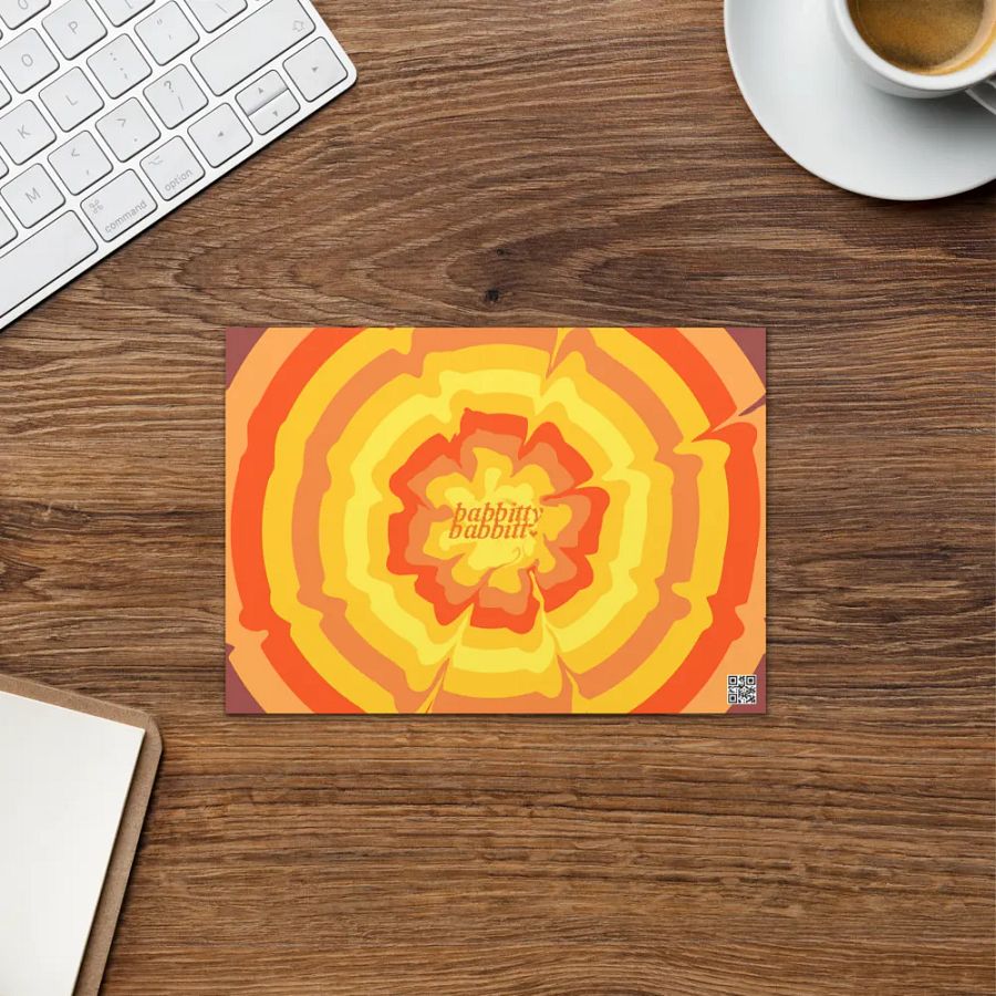 Happy Birthday retro landscape greetings card product image (6)