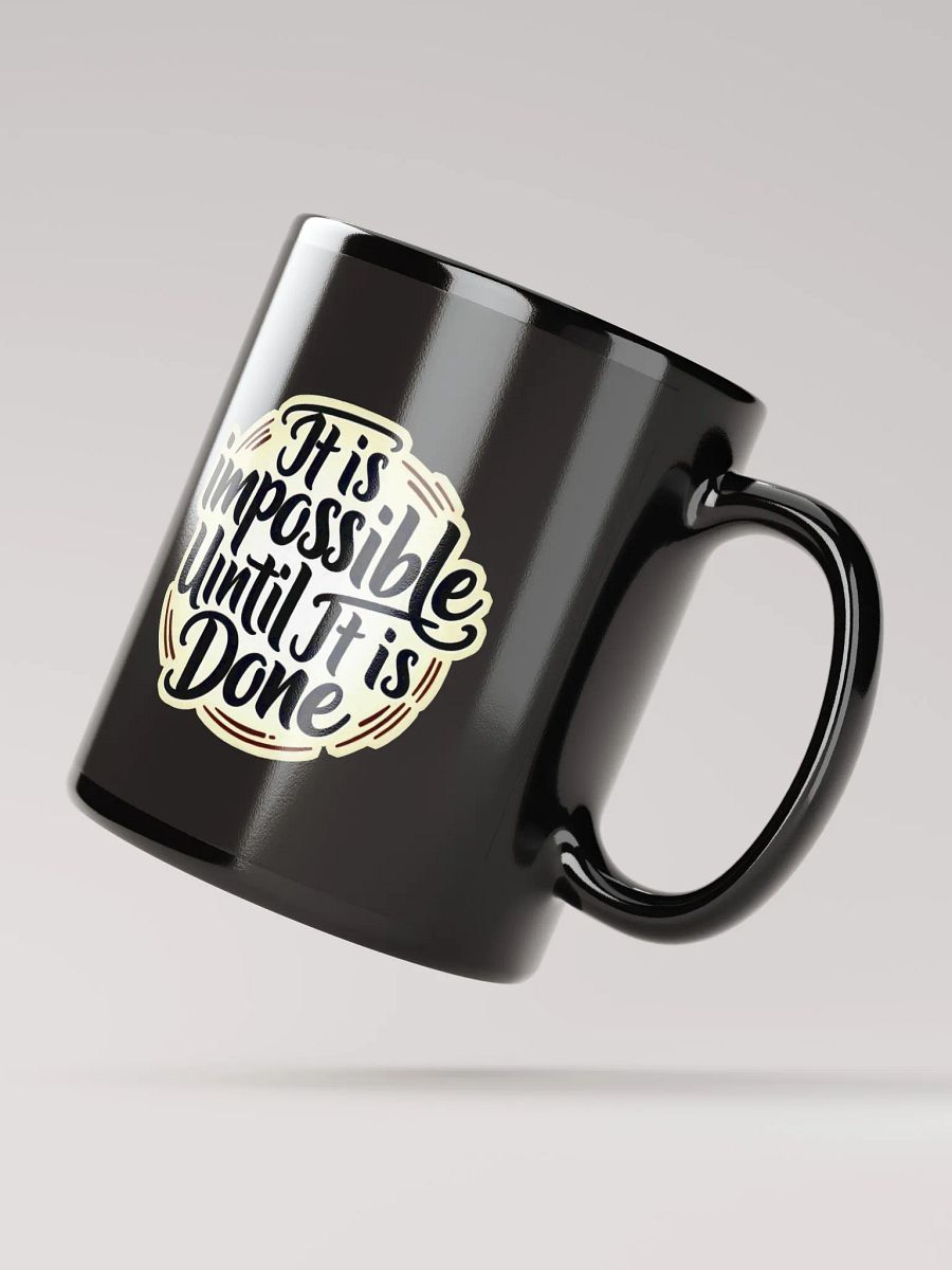 Motivational Quote Black Glossy Mug product image (2)