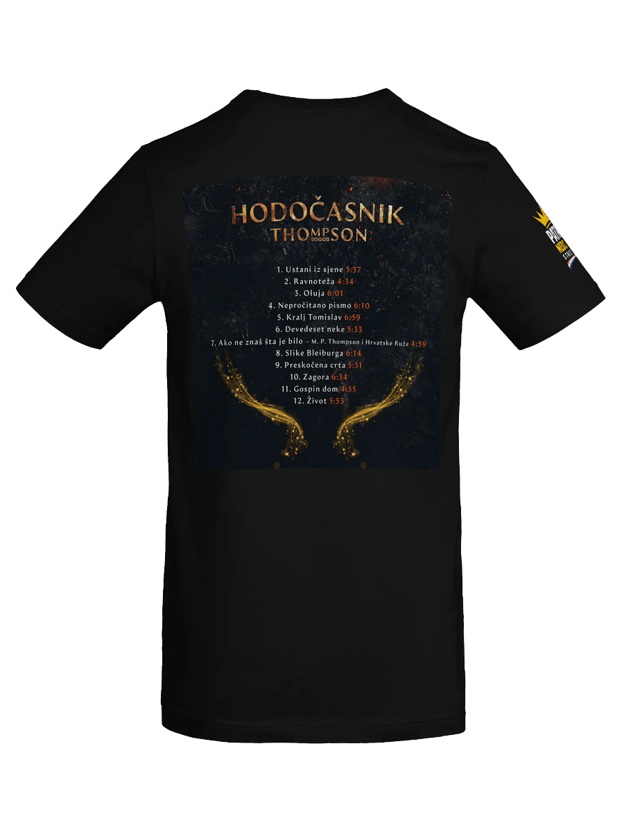 Crowned Distressed Logo T-Shirt Thompson Hodočasnik product image (8)