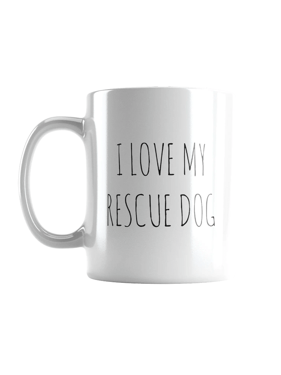 I Love My Rescue Dog Minimalist Rustic Chic Mug product image (3)