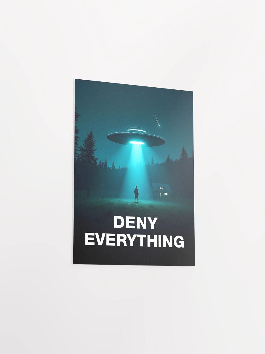 Deny Everything/The X-Files poster, S02E06 1994 — sci-fi poster, movie art, I want to believe poster, space print, aliens wall decor product image (8)